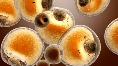 Fat cells 3D render