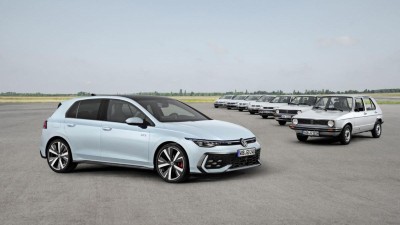 Acht Generationen VW Golf