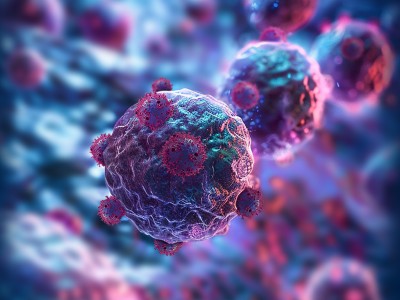 CAR T-cell attacking cancer cells