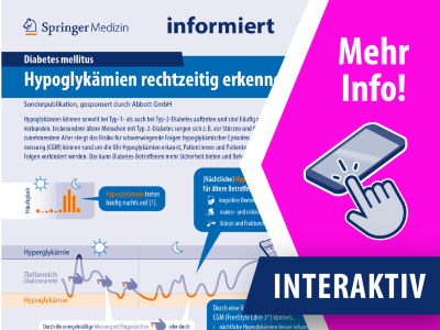 Infografik Diabetes mellitus: Hypoglykämien rechtzeitig erkennen