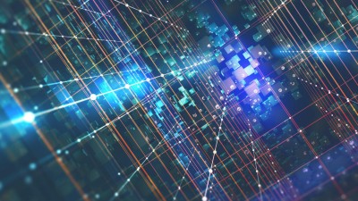 Linien mit Datenwürfeln