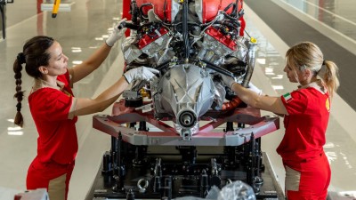 Ferrari's e-building plant will produce sports cars with all types of drive.