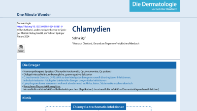 One Minute Wonder: Chlamydien