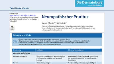 One Minute Wonder: Neuropathischer Pruritus