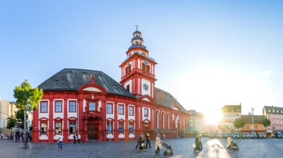 Marktplatz und Altes Rathaus Mannheim