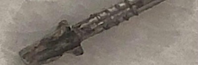 entfernte postendodontische Schraube