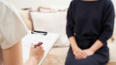 Woman at a medical appointment