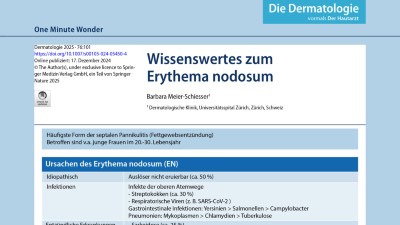 One Minute Wonder: Erythema nodosum