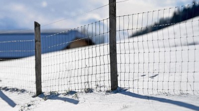 Zaun im Schnee