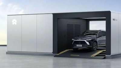 Eine Power Swap Station von Nio ermöglicht einen Batteriewechsel in knapp vier Minuten. 