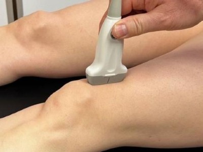 Gelenkultraschall am Knie