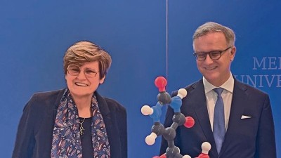Nobelpreisträgerin und Rektor