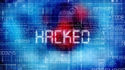 Hacked blau