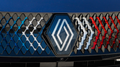 Renault-Logo am Rafale Présidentiel
