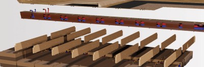 Batteriegehäuse in Holz-Stahl-Hybridbauweise