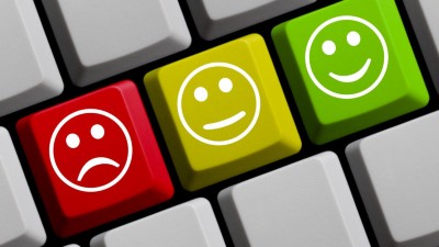 Tastatur mit Smiley-Buttons