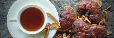 Tee aus Linghzi-Pilzen