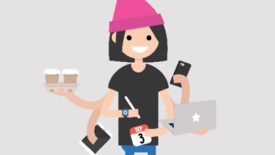 Junge Zielgruppbe mobile