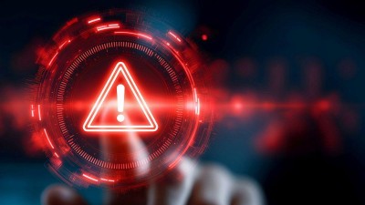 Cyber-Sicherheit rotes Ausrufezeichen