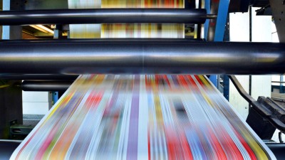Magazin wird in der Druckerei gedruckt