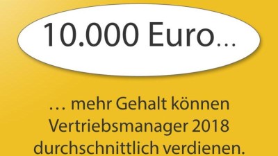 Vertriebsmanagement Wie Gut Vertriebsprofis 18 Verdienen Konnen Springerprofessional De