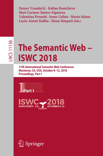 Link to Book The Semantic Web – ISWC 2018