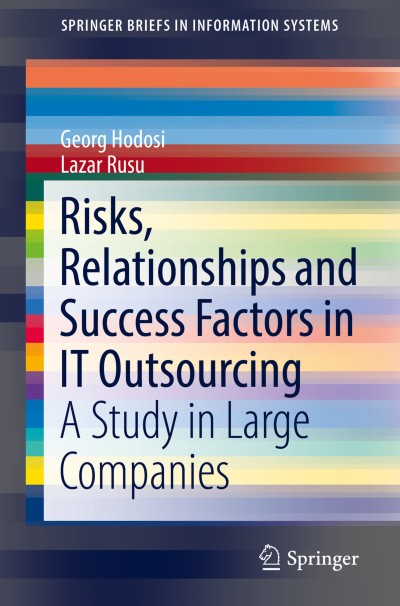 Link to Book Risks, Relationships and Success Factors in IT Outsourcing