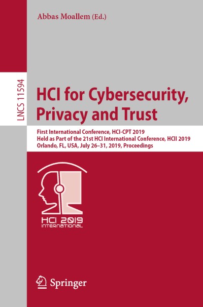 Link zu Buch HCI for Cybersecurity, Privacy and Trust