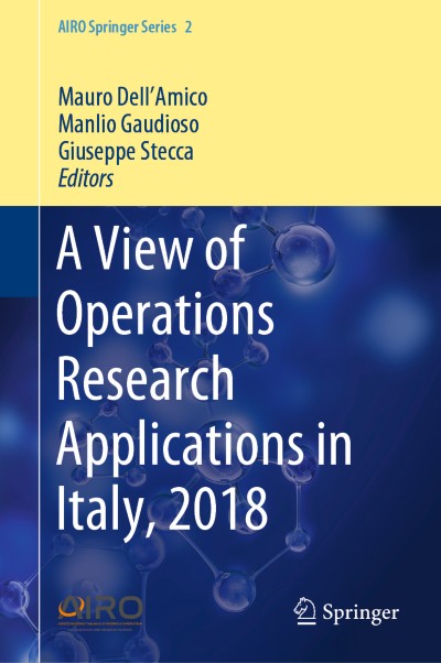 Link to Book A View of Operations Research Applications in Italy, 2018
