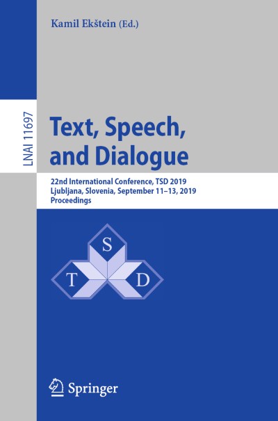 Cover of Book Text, Speech, and Dialogue