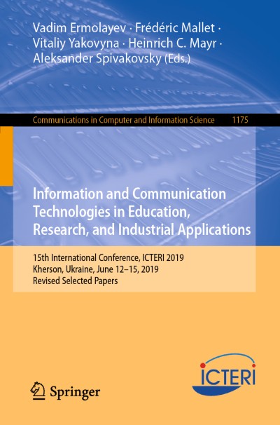 Link to Book Information and Communication Technologies in Education, Research, and Industrial Applications