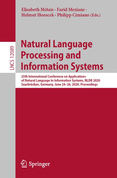 Link zu Buch Natural Language Processing and Information Systems