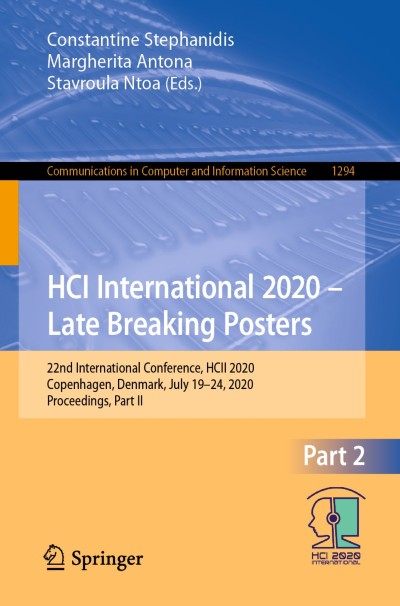 Cover für Buch HCI International 2020 – Late Breaking Posters