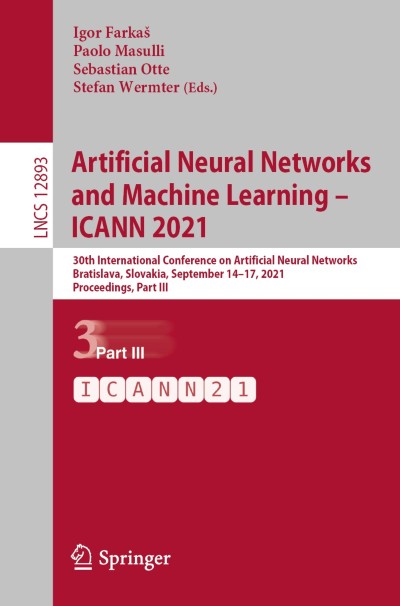 Link zu Buch Artificial Neural Networks and Machine Learning – ICANN 2021