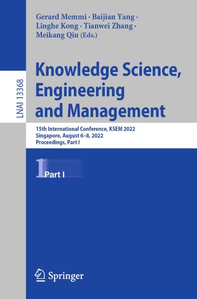 Link to Book Knowledge Science, Engineering and Management