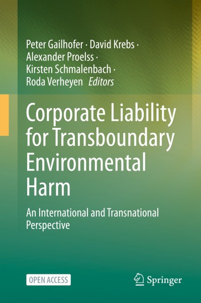 Cover für Buch Corporate Liability for Transboundary Environmental Harm