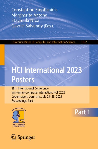 Link to Book HCI International 2023 Posters