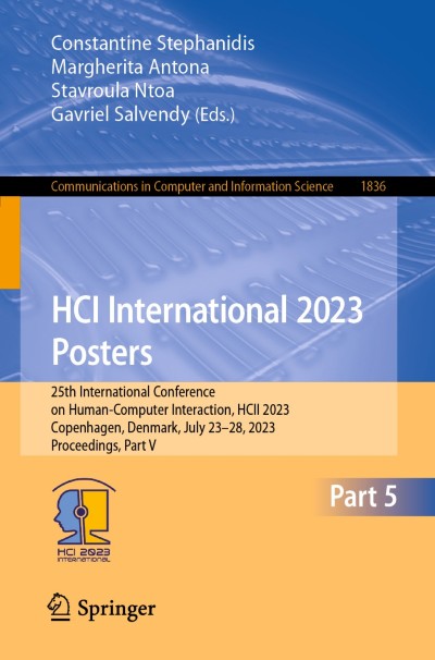 Cover für Buch HCI International 2023 Posters