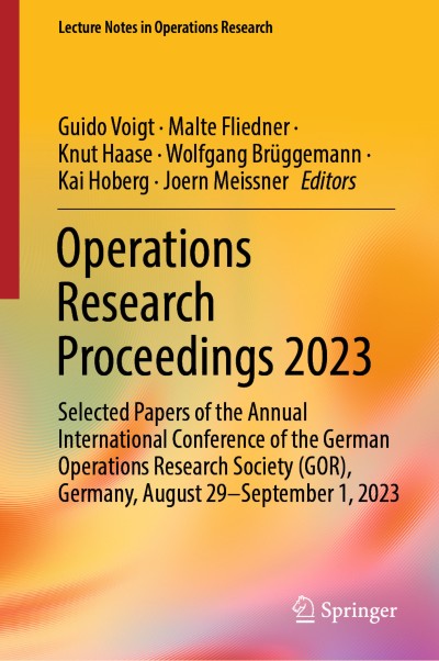 Cover of Book Operations Research Proceedings 2023