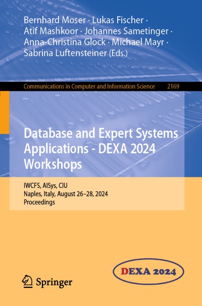Link to Book Database and Expert Systems Applications - DEXA 2024 Workshops