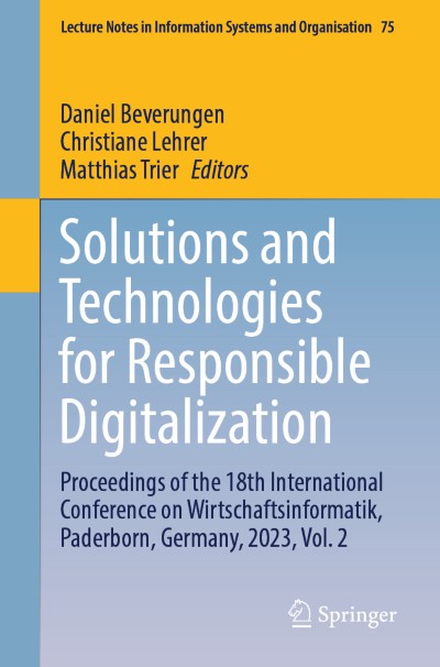 Solutions and Technologies for Responsible Digitalization
