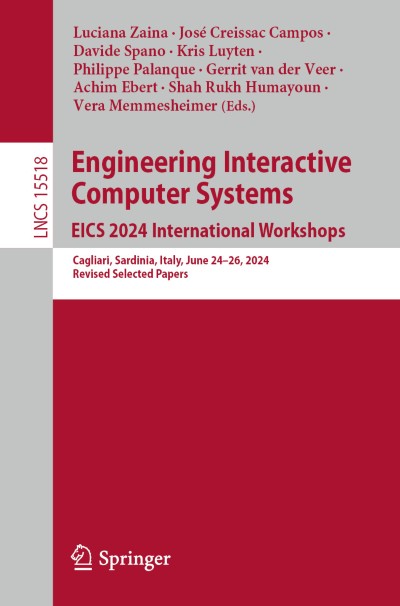 Link zu Buch Engineering Interactive Computer Systems. EICS 2024 International Workshops