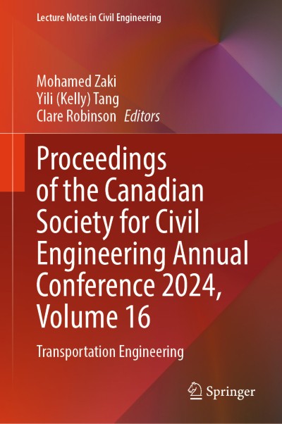 Cover für Buch Proceedings of the Canadian Society for Civil Engineering Annual Conference 2024, Volume 16
