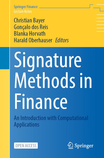 Signature Methods in Finance