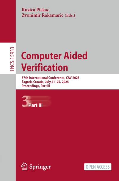 Cover für Buch Computer Aided Verification