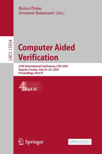 Cover für Buch Computer Aided Verification