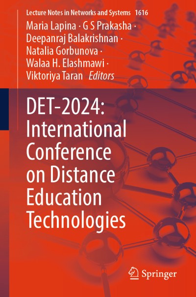Cover für Buch DET-2024: International Conference on Distance Education Technologies