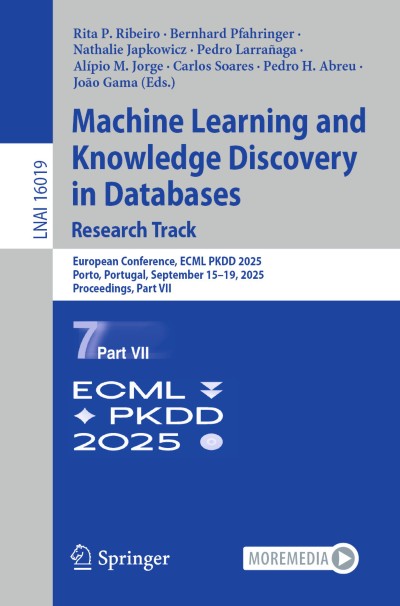 Link to Book Machine Learning and Knowledge Discovery in Databases. Research Track