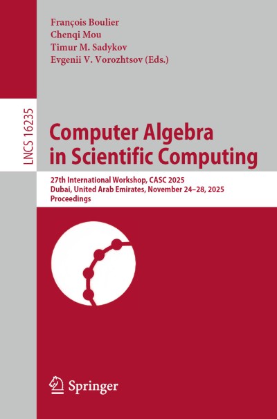 Cover für Buch Computer Algebra in Scientific Computing