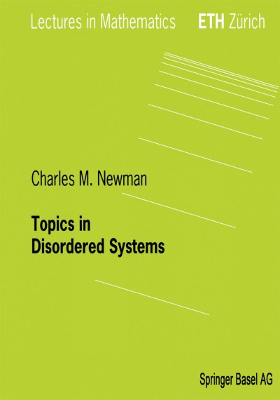 Cover of Book Topics in Disordered Systems